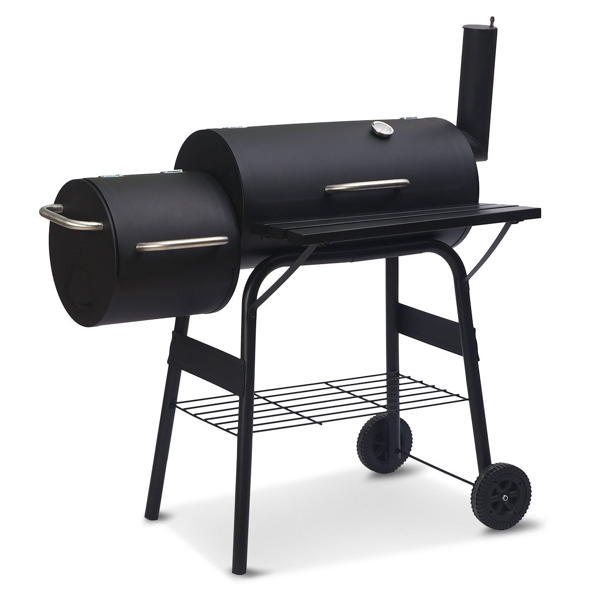 Outdoor Barbecue Grill & Offset Smoker