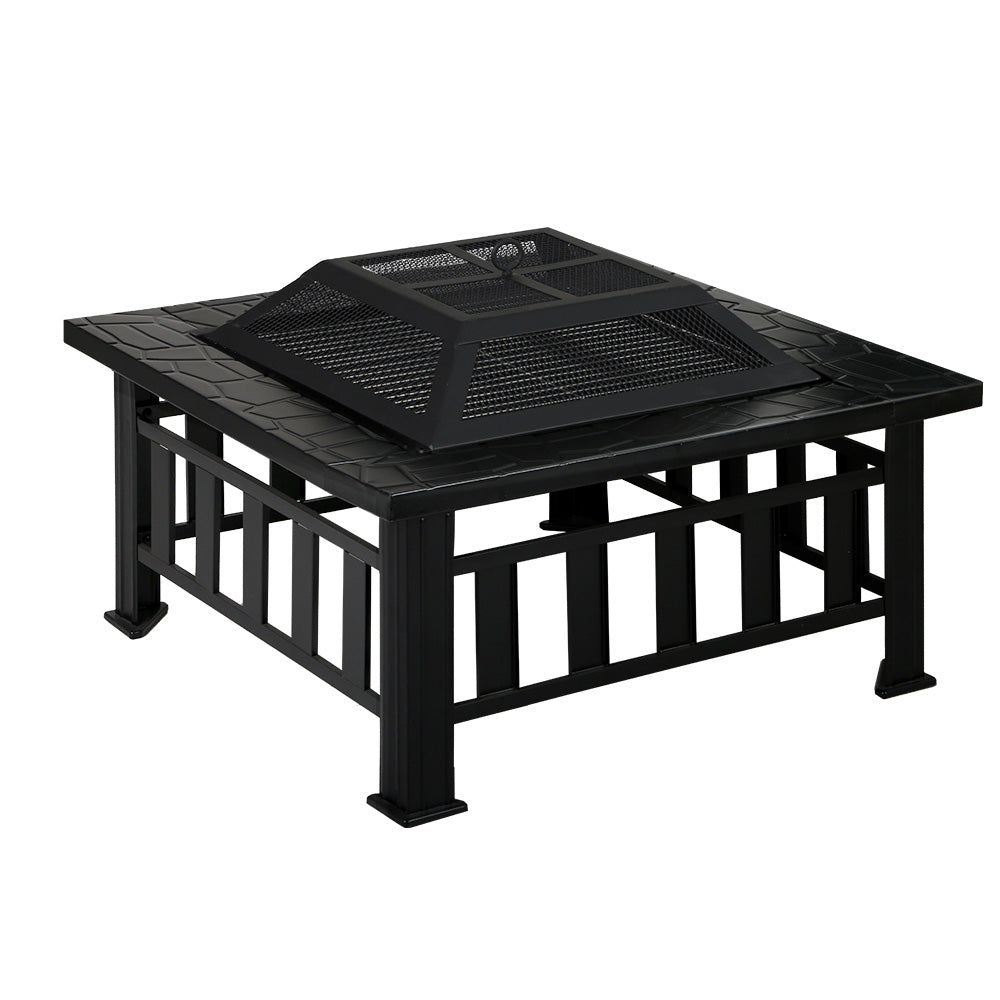 2-In-1 Fire Pit and BBQ Table