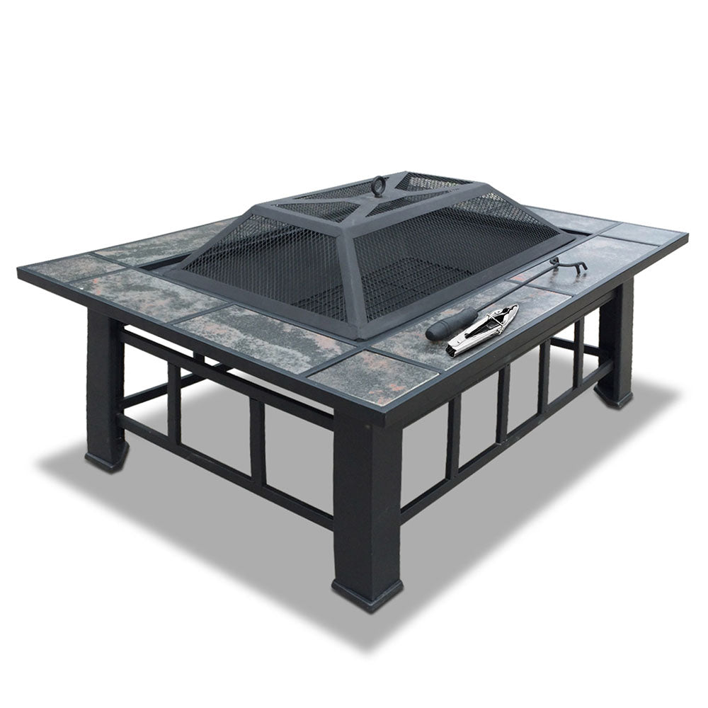 3-In-1 Outdoor Table with Fire Pit