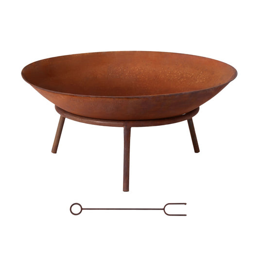 56Cm Rustic Iron Fire Pit