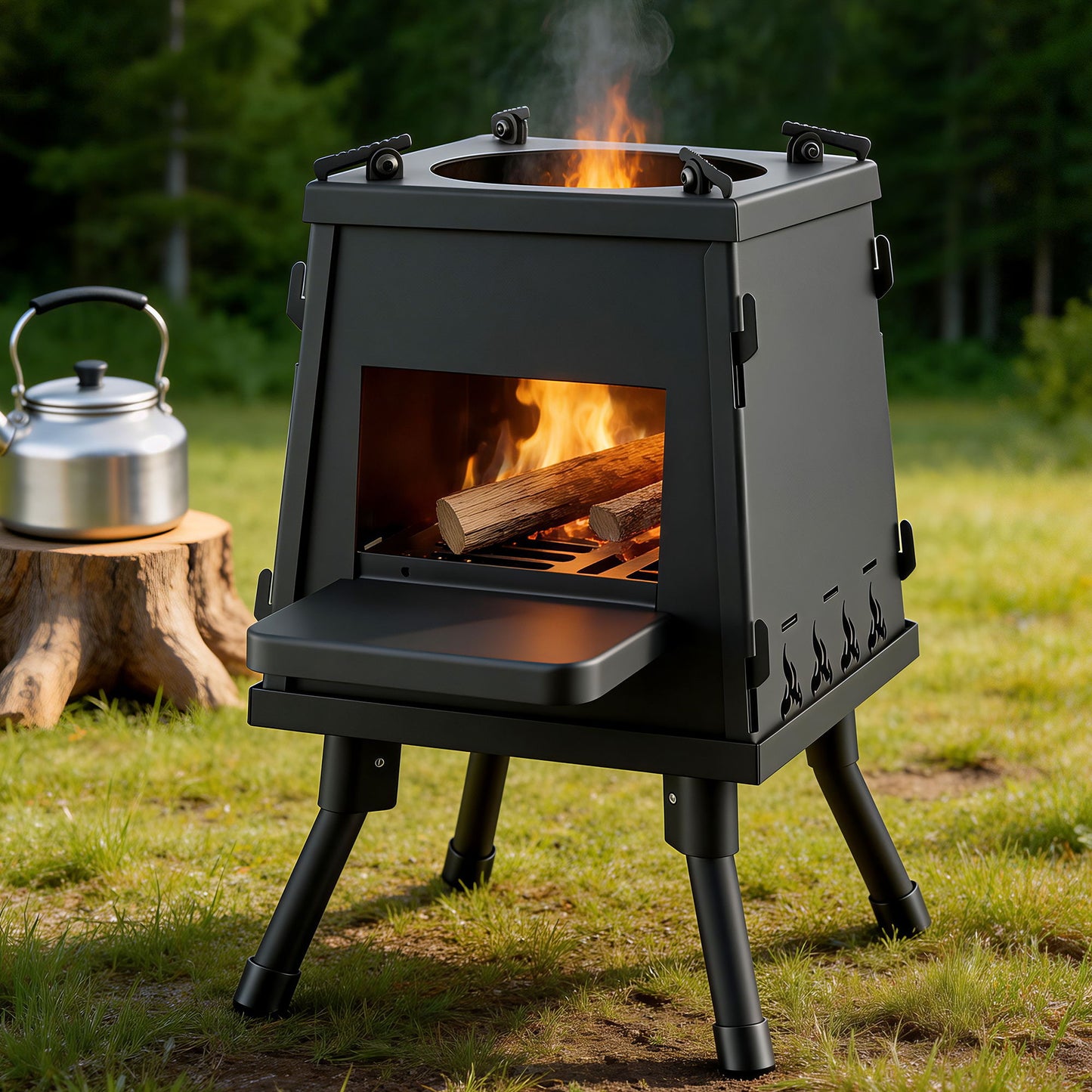 Portable Wood Burning Cooking Stove
