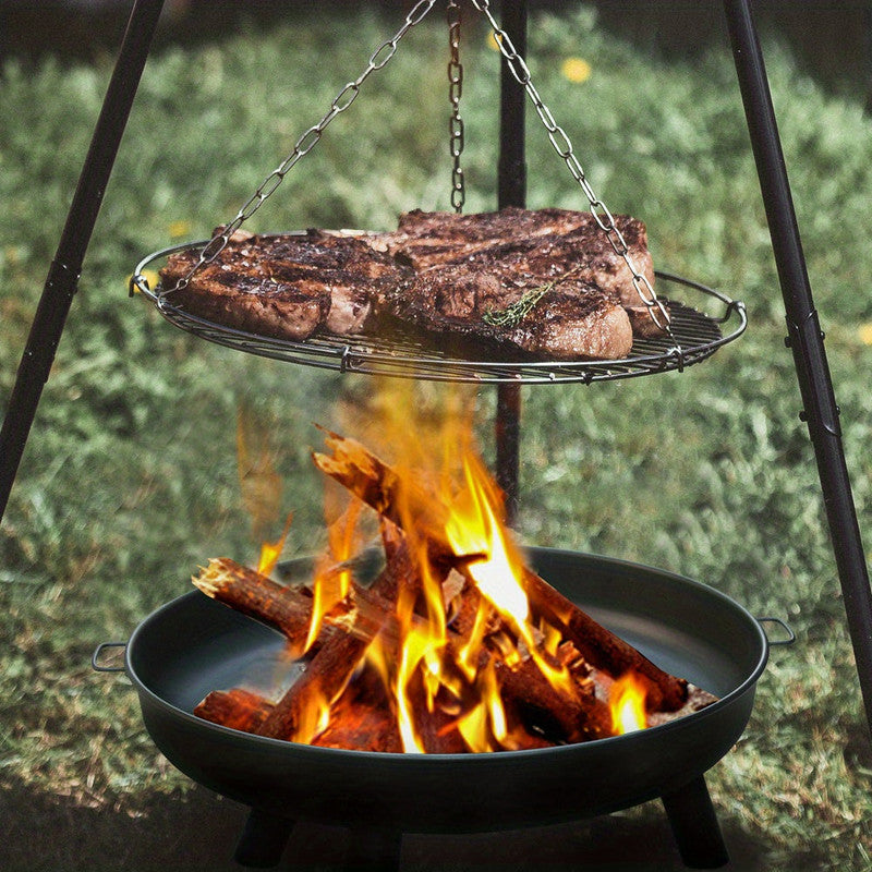 Fire Pit Bowl with Handles & Legs