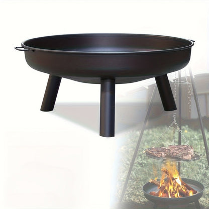 Fire Pit Bowl with Handles & Legs