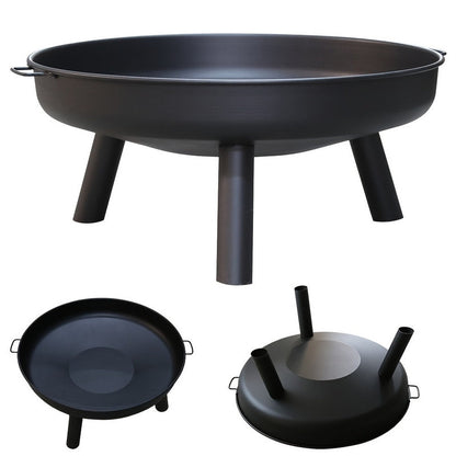 Fire Pit Bowl with Handles & Legs