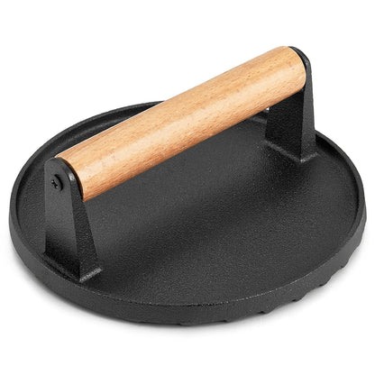 Cast Iron Burger Press - Round