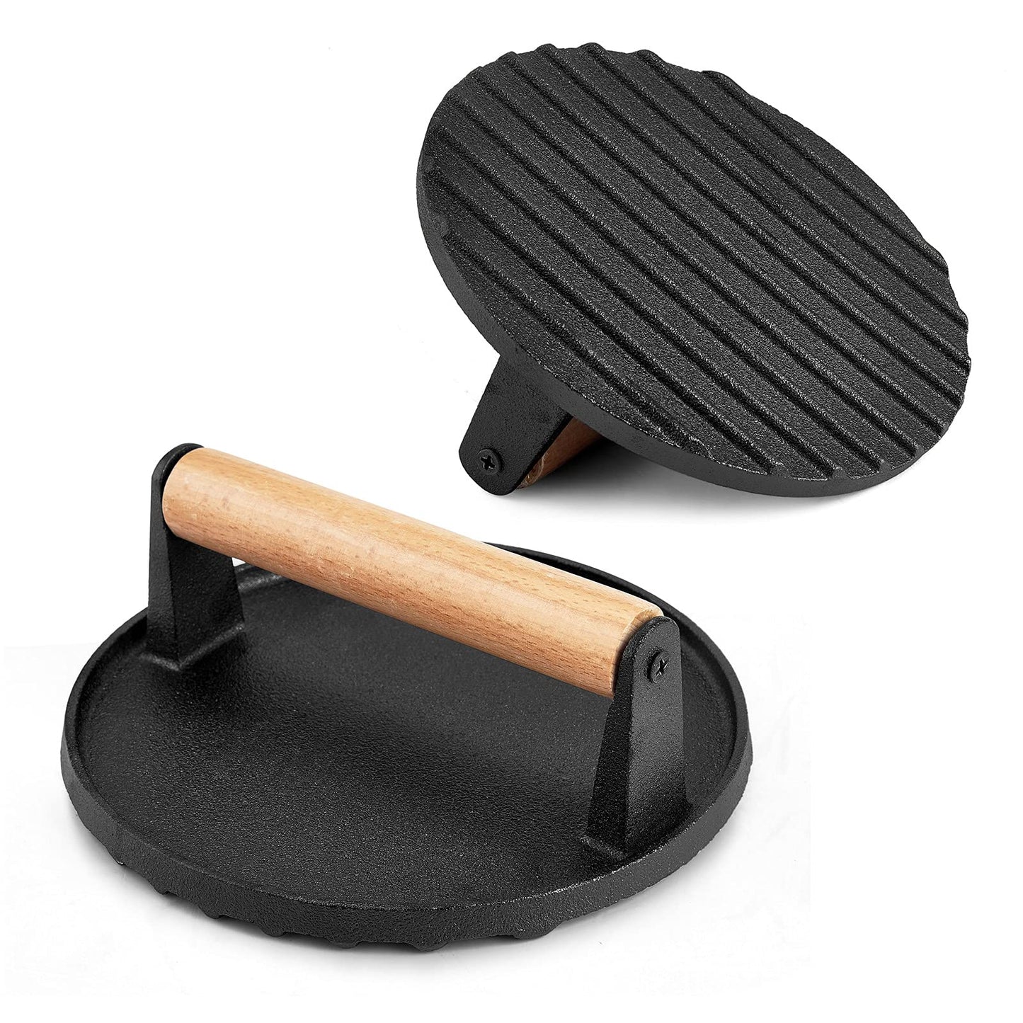 Cast Iron Burger Press - Round