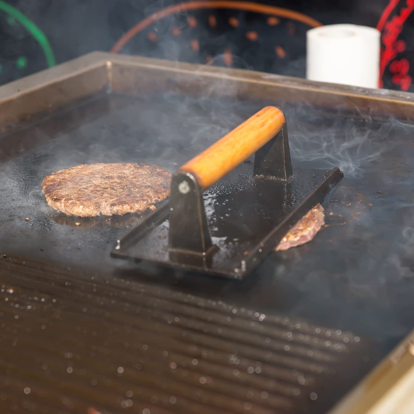 Cast Iron Burger Press - Rectangular