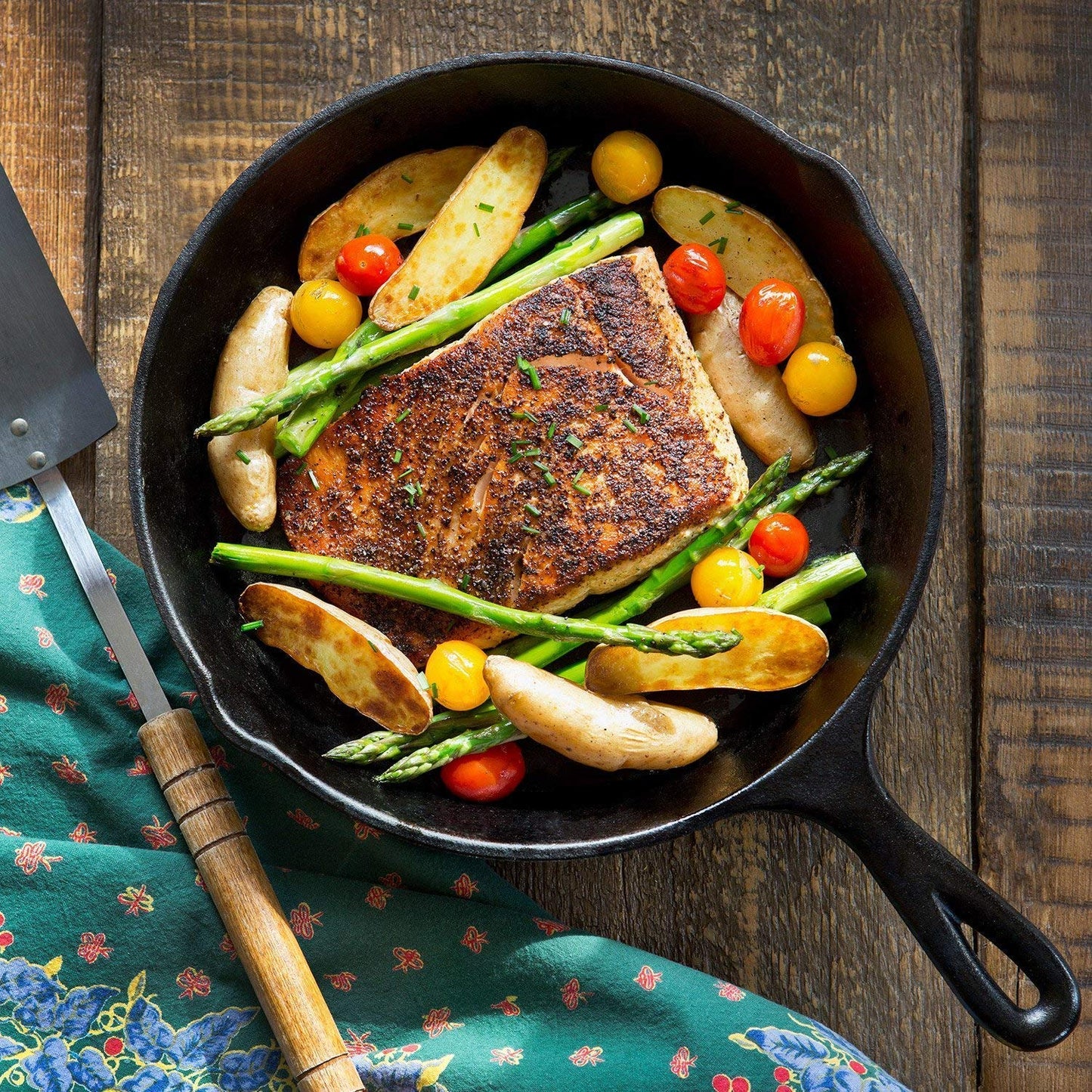 3-Piece Pre-Seasoned Cast Iron Skillet Set