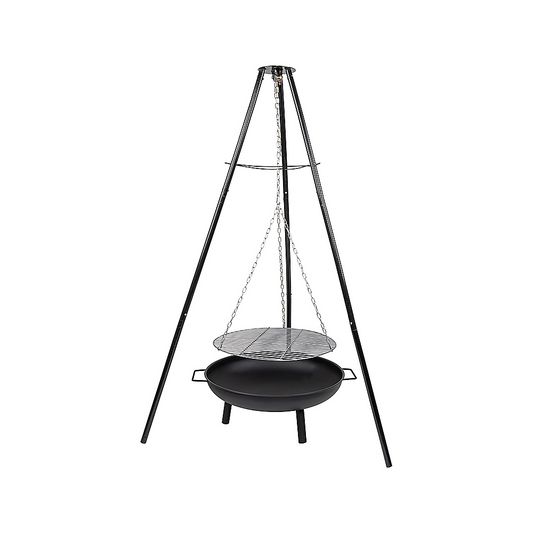 Tripod Fire Pit BBQ with Adjustable Grill
