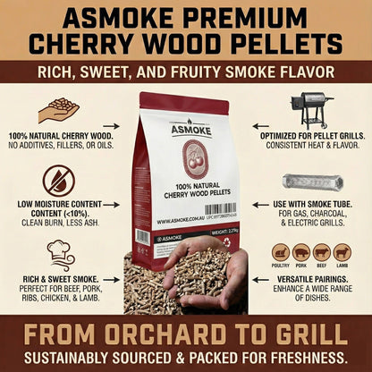 Cherry Wood BBQ Smoker Pellets (9kg / 20lbs)