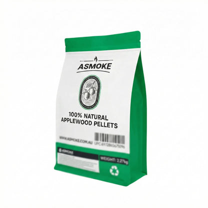 Apple Wood BBQ Smoker Pellets (2.27kg) - Premium Fruit Hardwood for Chicken & Pork