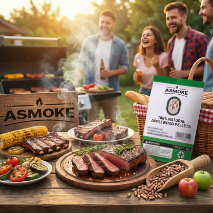 Apple Wood BBQ Smoker Pellets (2.27kg) - Premium Fruit Hardwood for Chicken & Pork