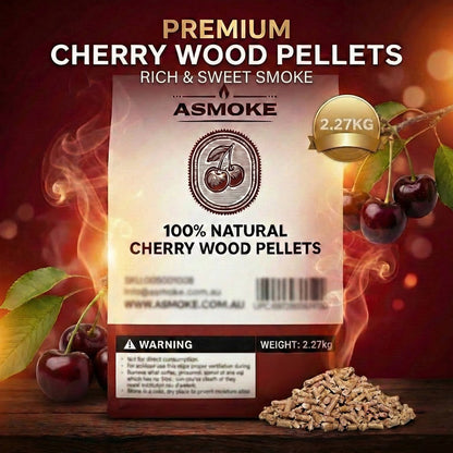 Cherry Wood BBQ Smoker Pellets Bulk Bundle (8 x 2.27kg Bags)
