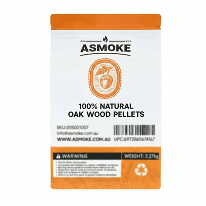 Oak Wood BBQ Smoker Pellets Bulk Bundle (8 x 2.27kg Bags)