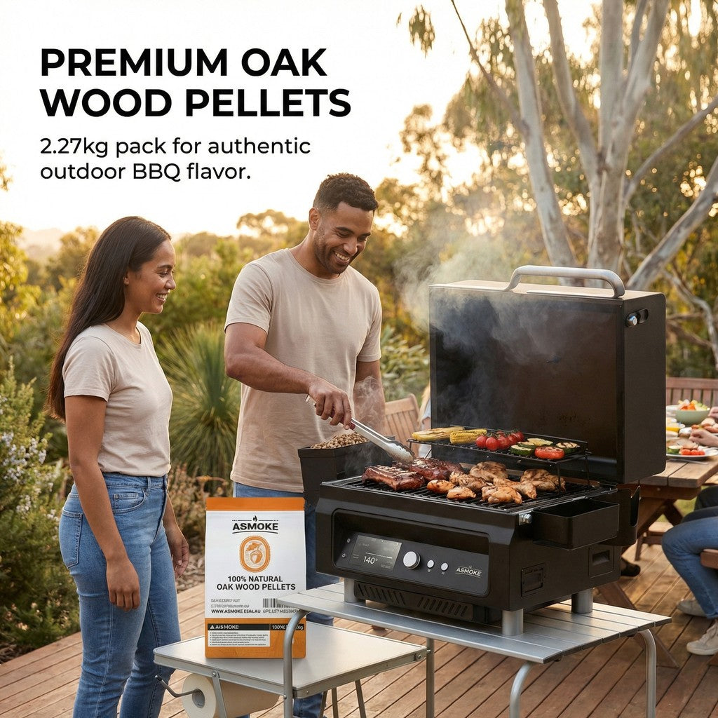 Oak Wood BBQ Smoker Pellets Bulk Bundle (8 x 2.27kg Bags)