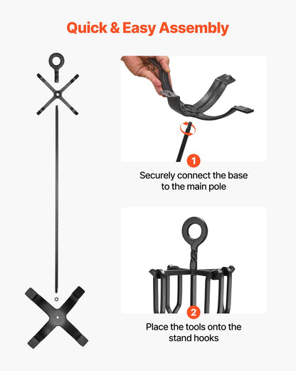 5-Piece Fire Place Tool Set