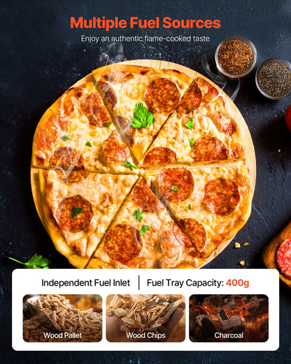 30cm Pellet Pizza Oven with Built-in Thermometer