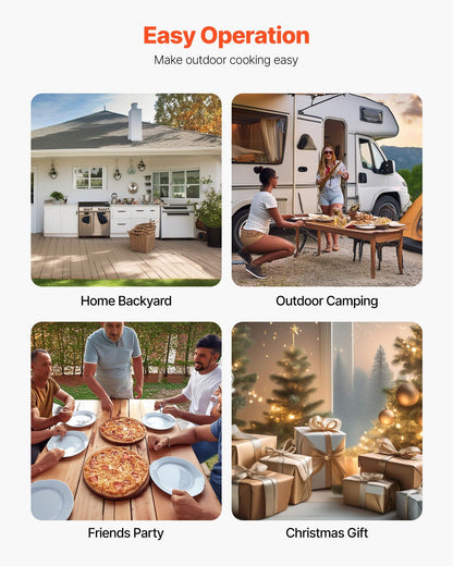 30cm Pellet Pizza Oven with Built-in Thermometer