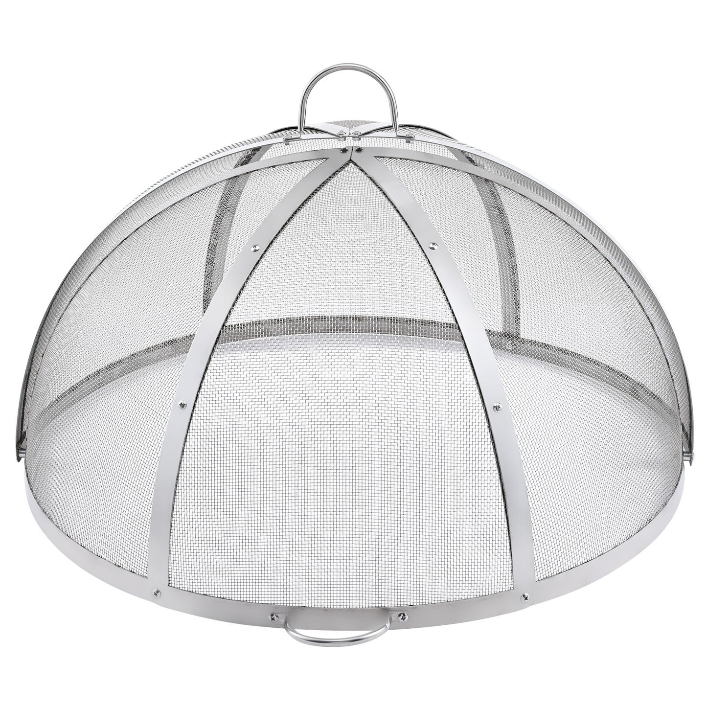 Firepit Spark Screen Lid, 40" Diameter, Outdoor Firepit Ring Cover Round Accessories, Fire Pit Metal Cover, Easy-Opening Stainless Steel Fire Ring Covers for Outdoor Patio Fire Pits Backyard