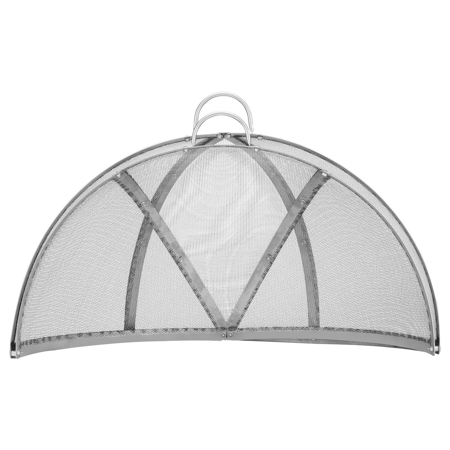 Firepit Spark Screen Lid, 40" Diameter, Outdoor Firepit Ring Cover Round Accessories, Fire Pit Metal Cover, Easy-Opening Stainless Steel Fire Ring Covers for Outdoor Patio Fire Pits Backyard